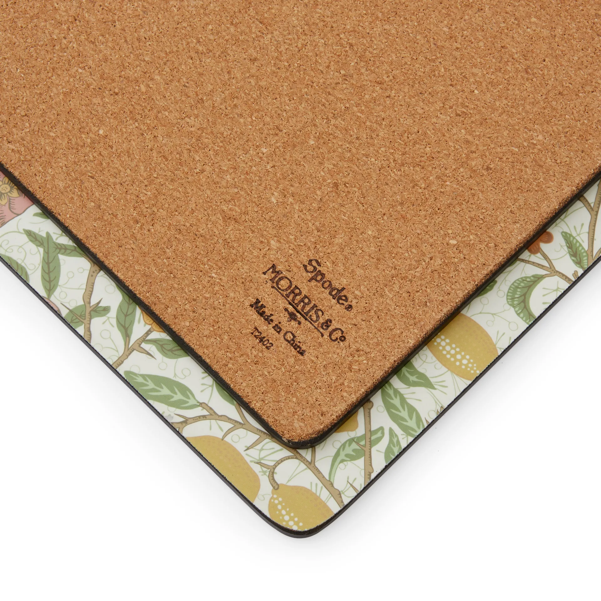 Morris & Co Simpley mixed dækkeserviet 4 dele, Fruit, Willow, Strawberry Thief, Marigold Pimpernel