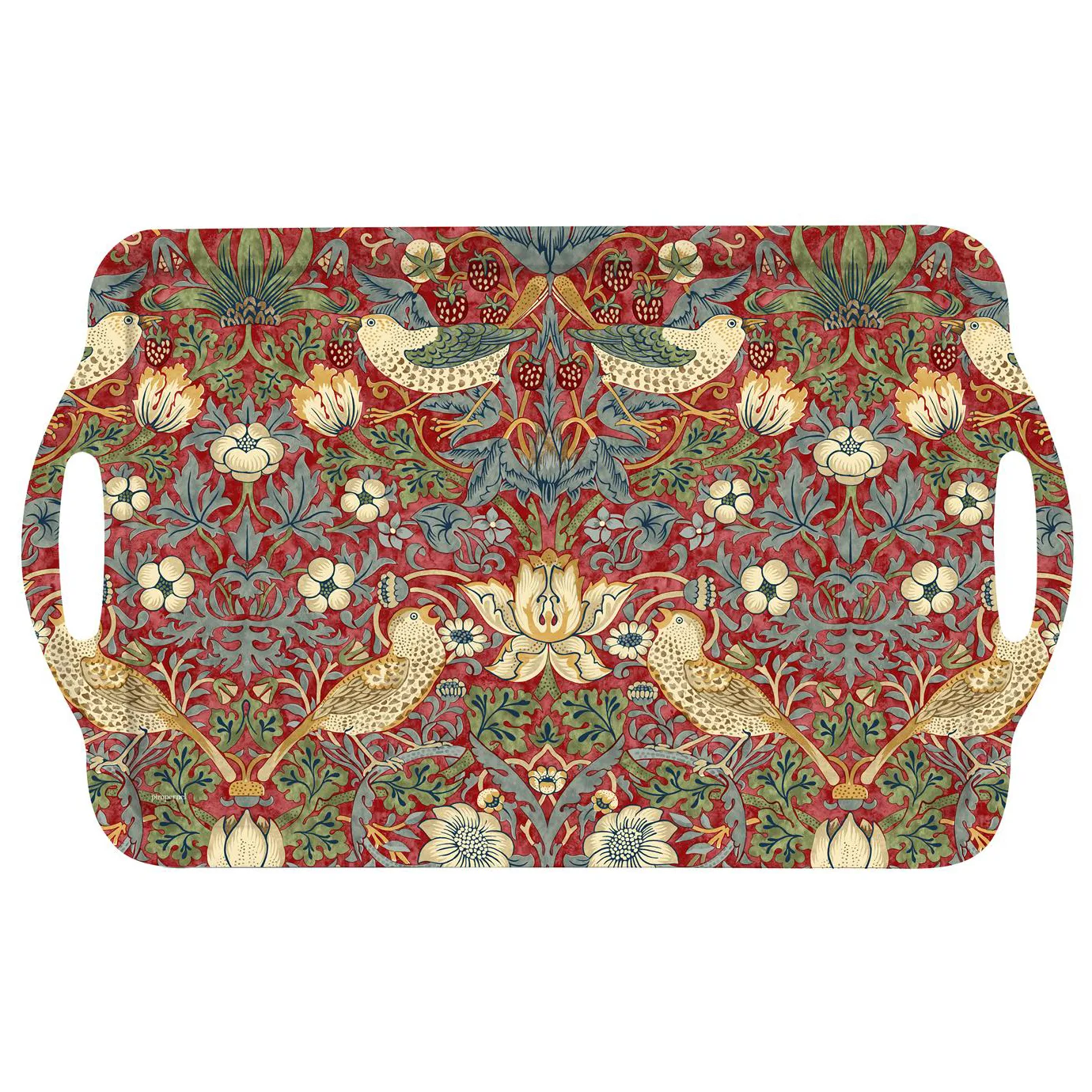 Strawberry Thief bakke med håndtag, Rød Pimpernel