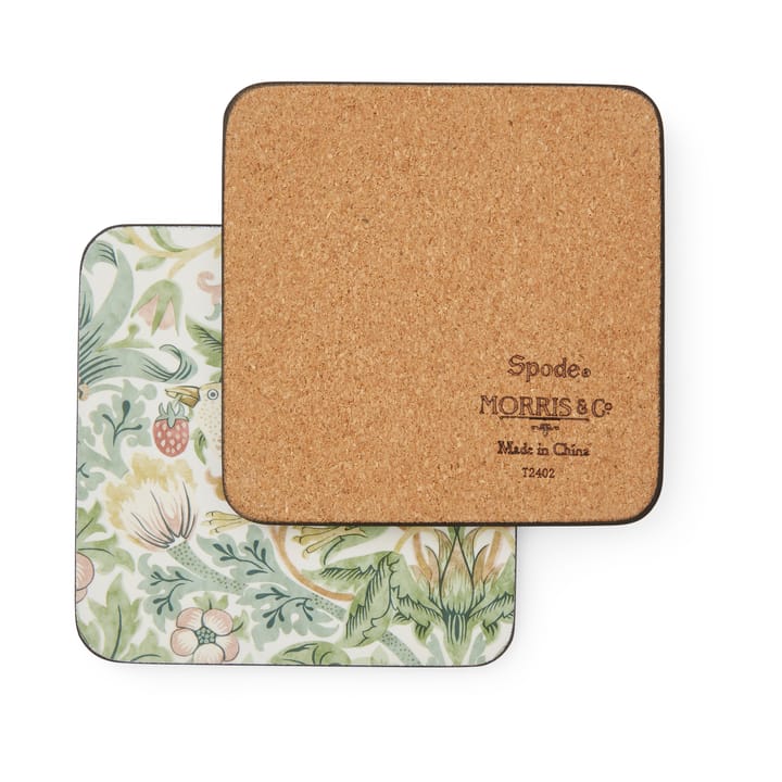 Strawberry Thief glasbrikker 6 stk, Green Pimpernel