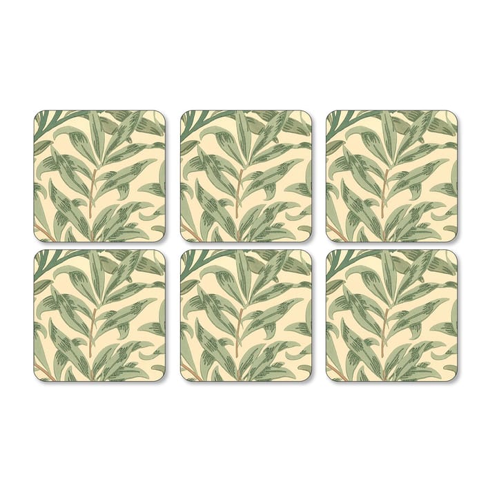 Willow Bough glasbrikker 6-pak - Green - Pimpernel