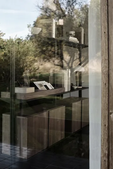 Pira G2 hyldesystem F C A Black/Walnut 256-264 cm - Pira