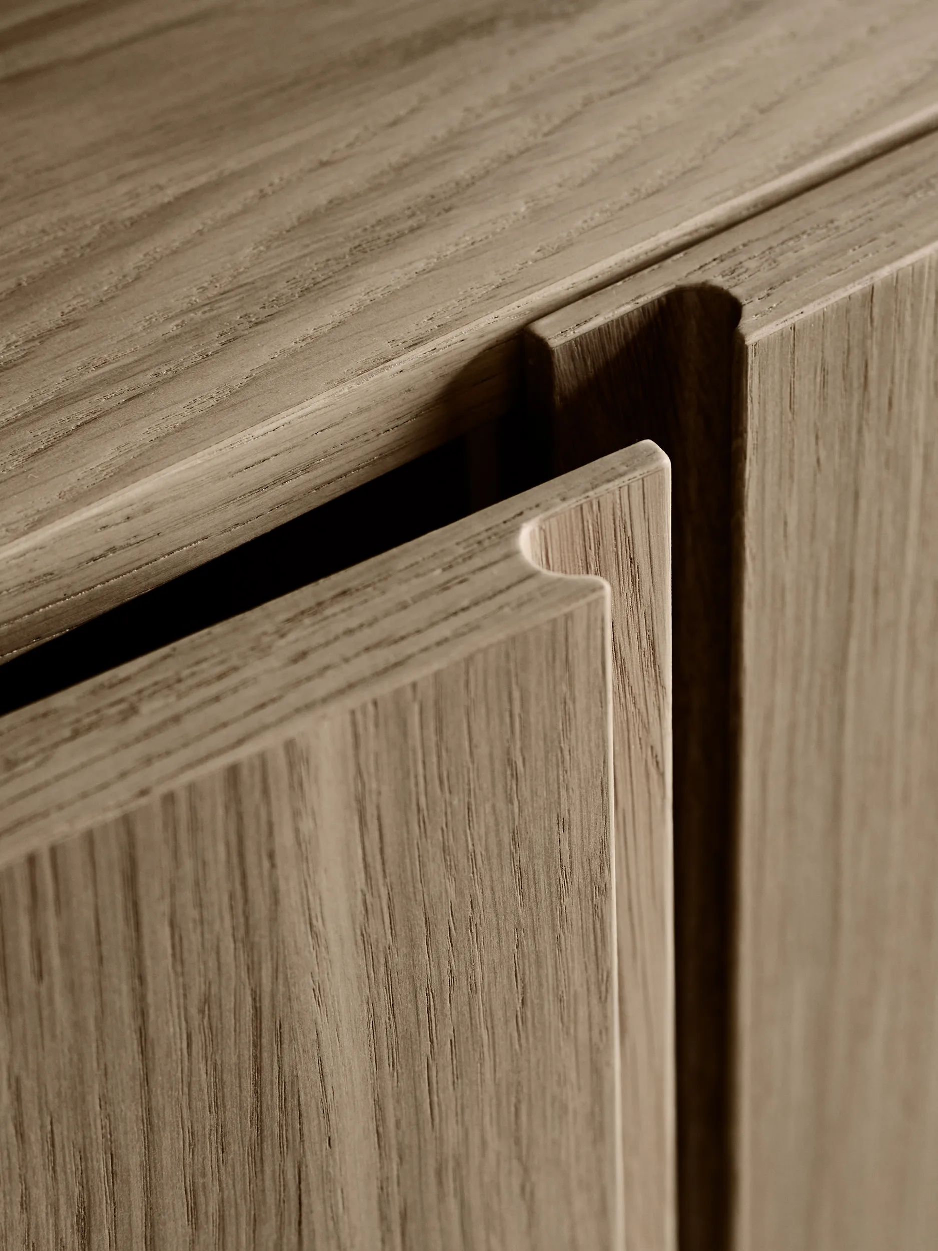 Pira G2 hyldesystem F C A White/Oak 256-264 cm Pira