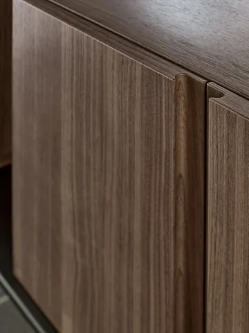 Pira G2 hyldesystem W A Black/Walnut - Pira