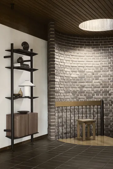 Pira G2 hyldesystem W B Black/Walnut - Pira