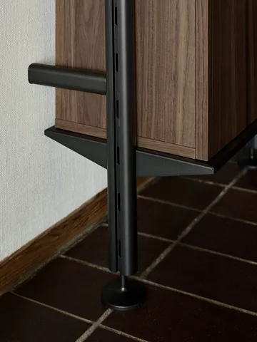 Pira G2 hyldesystem W B Black/Walnut - Pira