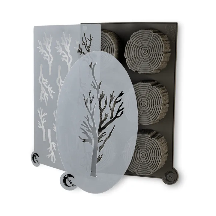 Plate-it forme - Træ, silikone, 3 dele - Plate It