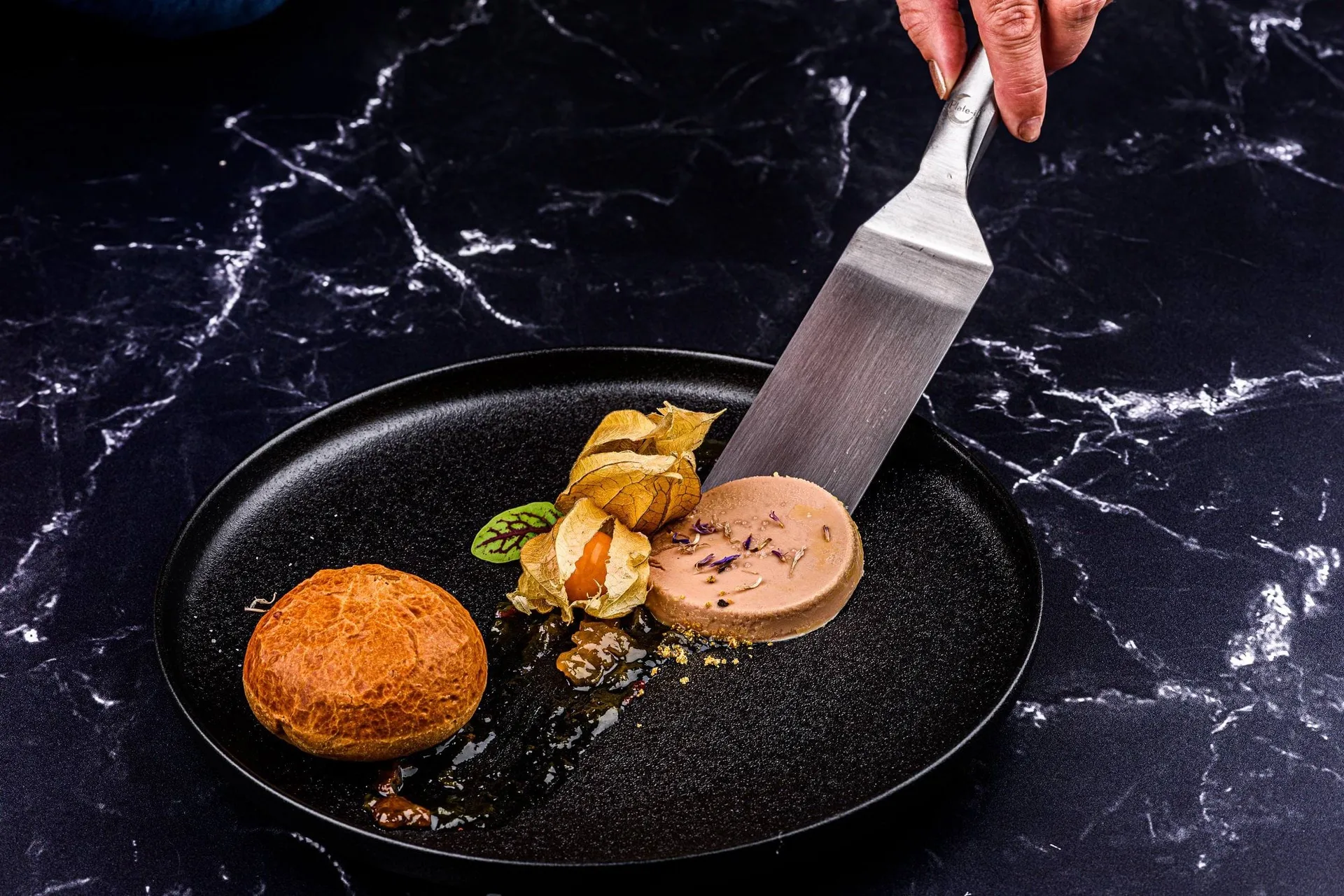 Plate-it spatel, Rustfrit stål, 3 dele Plate It