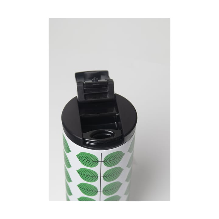 Berså termokrus 0.35l, Hvid-grøn Pluto Design