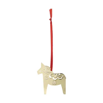Christmas horse 3D juleophæng - Guld - Pluto Design