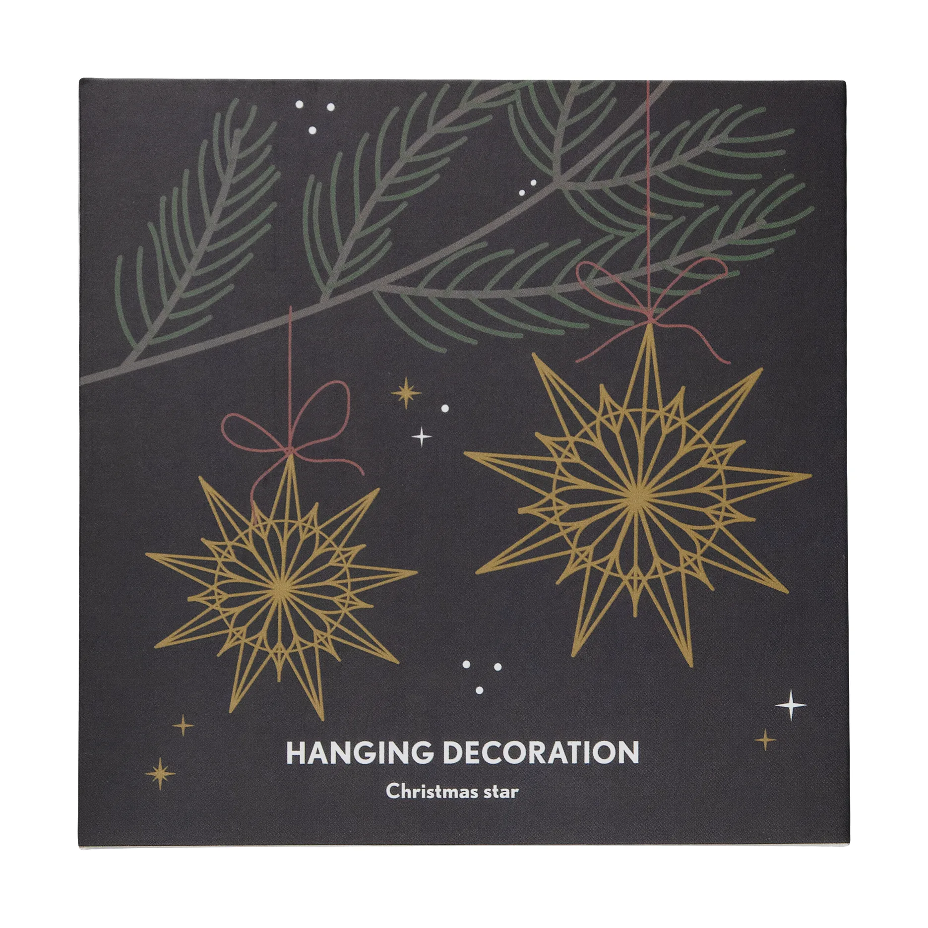Christmas stjerne dekorationhæng, Guld Pluto Design