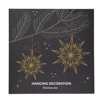 Christmas stjerne dekorationhæng - Guld - Pluto Design