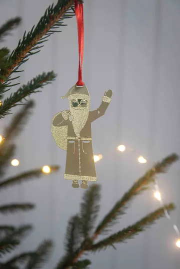 Claus dekorationsophæng - Guld - Pluto Design