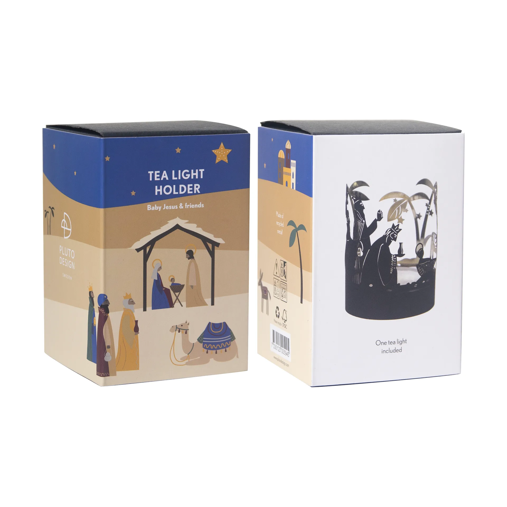 Crib family varmelysestage, Guld Pluto Design