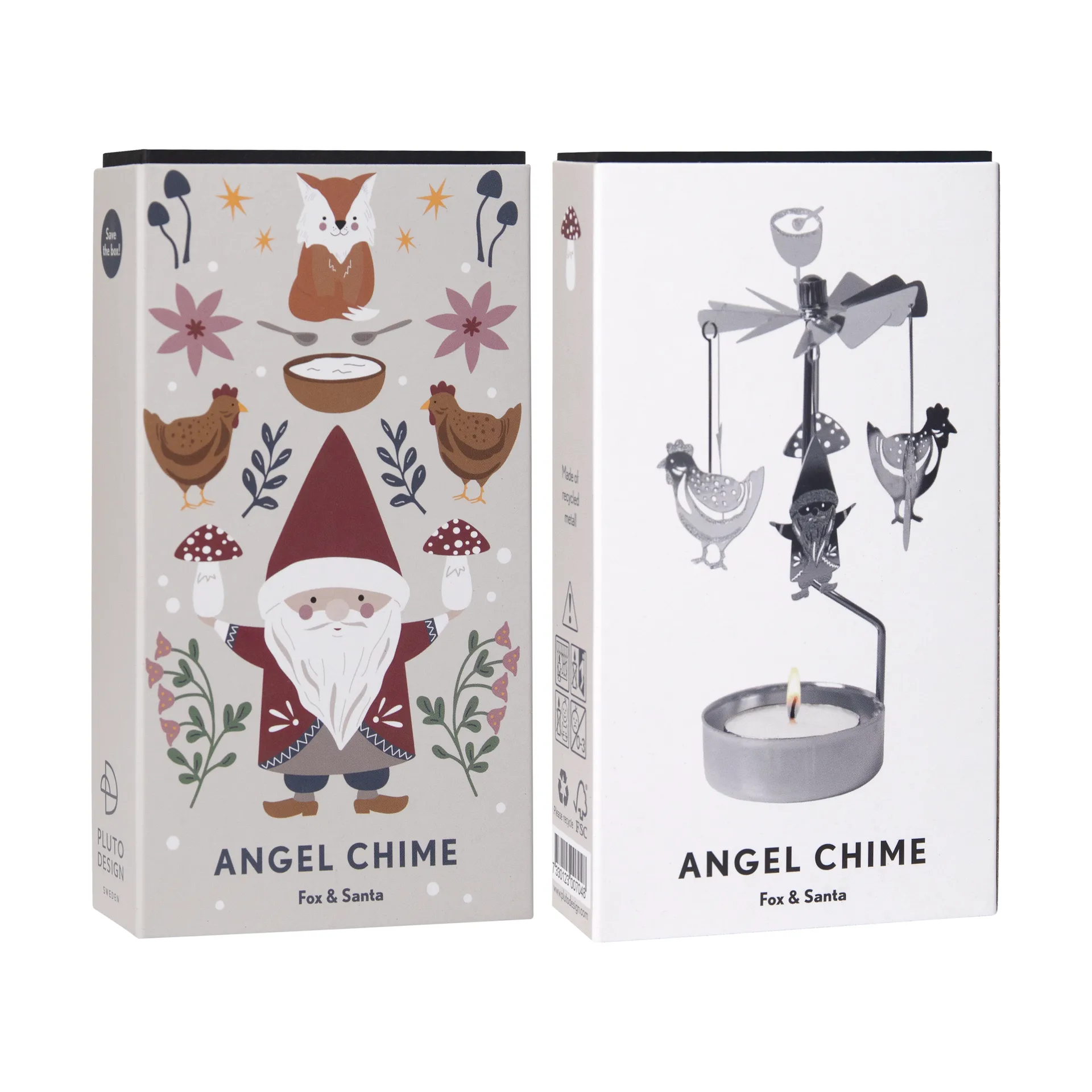 Fox & Santa englespil, Sølv Pluto Design