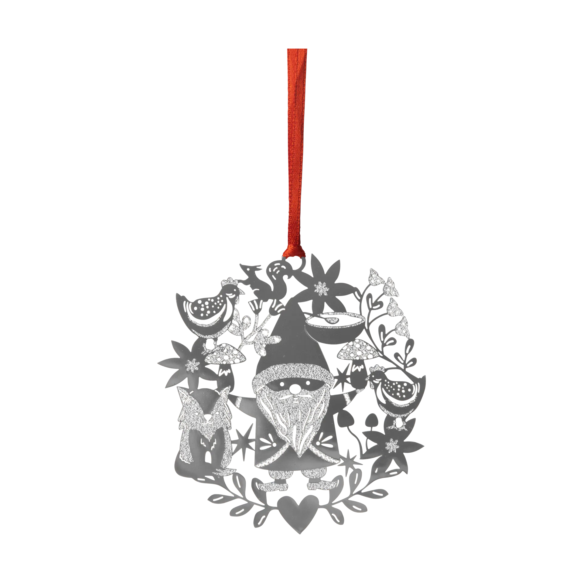 Fox & Santa juleophæng, Sølv Pluto Design