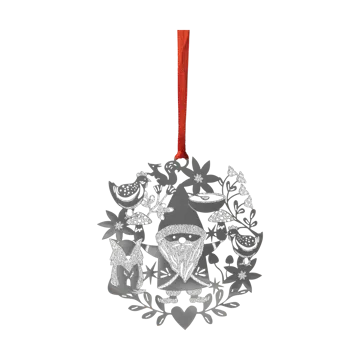 Fox & Santa juleophæng - Sølv - Pluto Design
