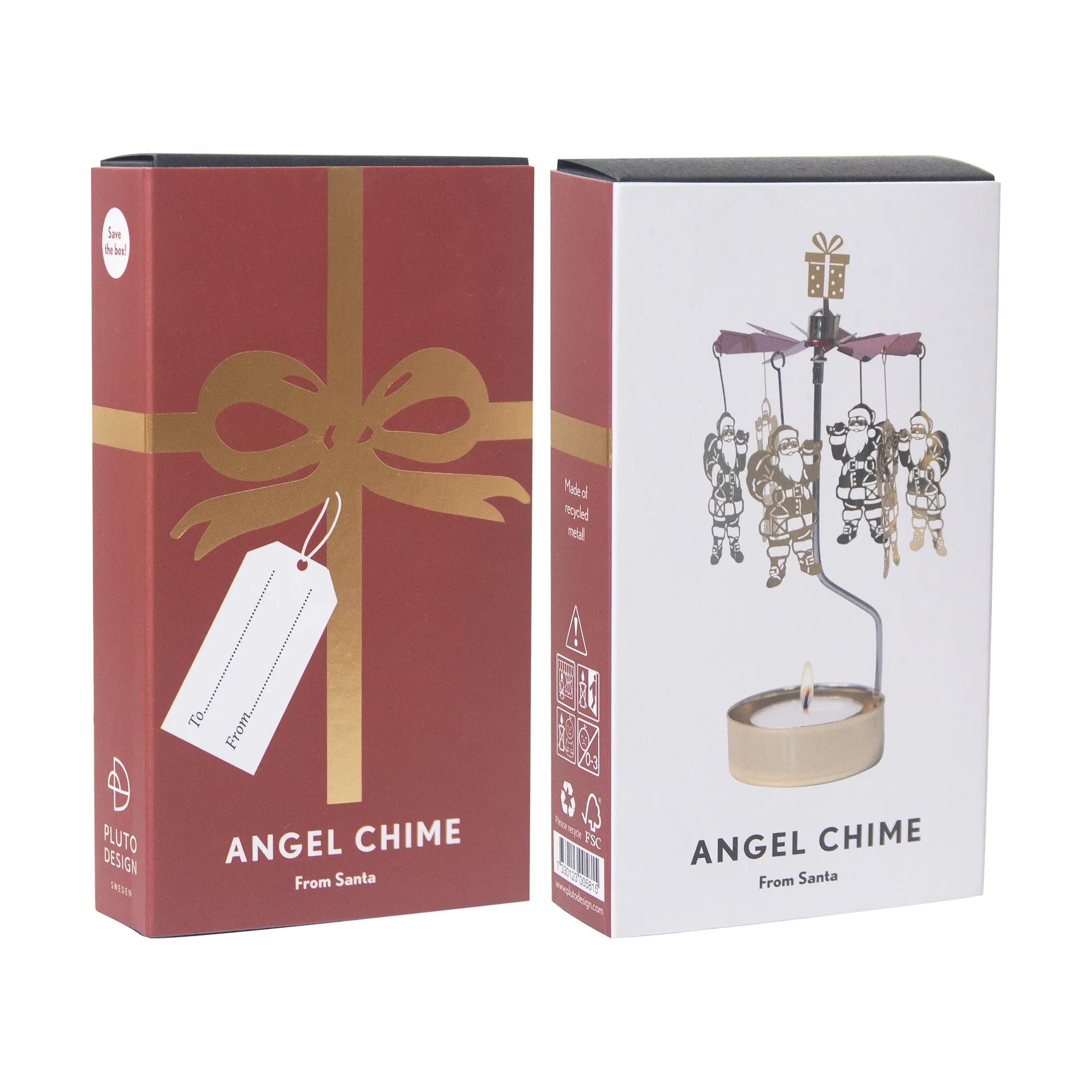 From Santa englespil, Guld-rød snurrer Pluto Design