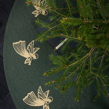 Juletræstæppe flyvende engle - Grøn - Pluto Design