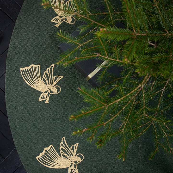Juletræstæppe flyvende engle - Grøn - Pluto Design
