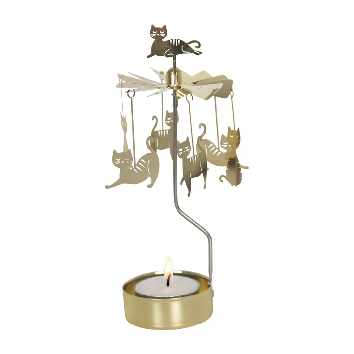 Kattefamilie englespil - Guld - Pluto Design