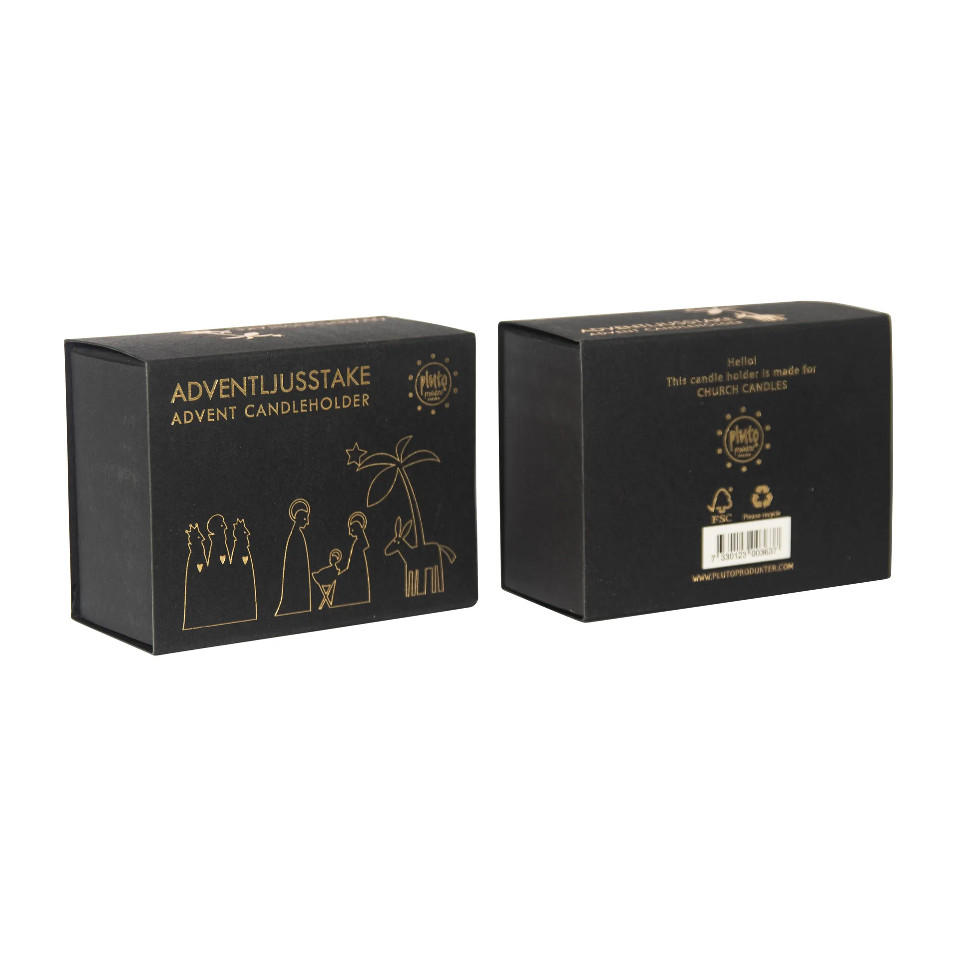 Krubba Advent lysestage metal, Lille Pluto Design