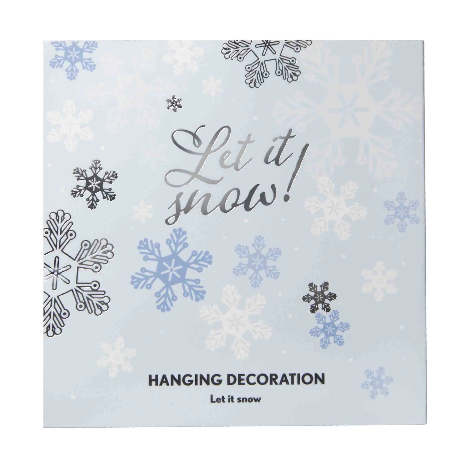 Let it snow dekorationsophæng, Sølv Pluto Design