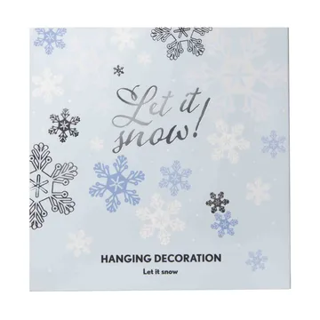 Let it snow dekorationsophæng - Sølv - Pluto Design