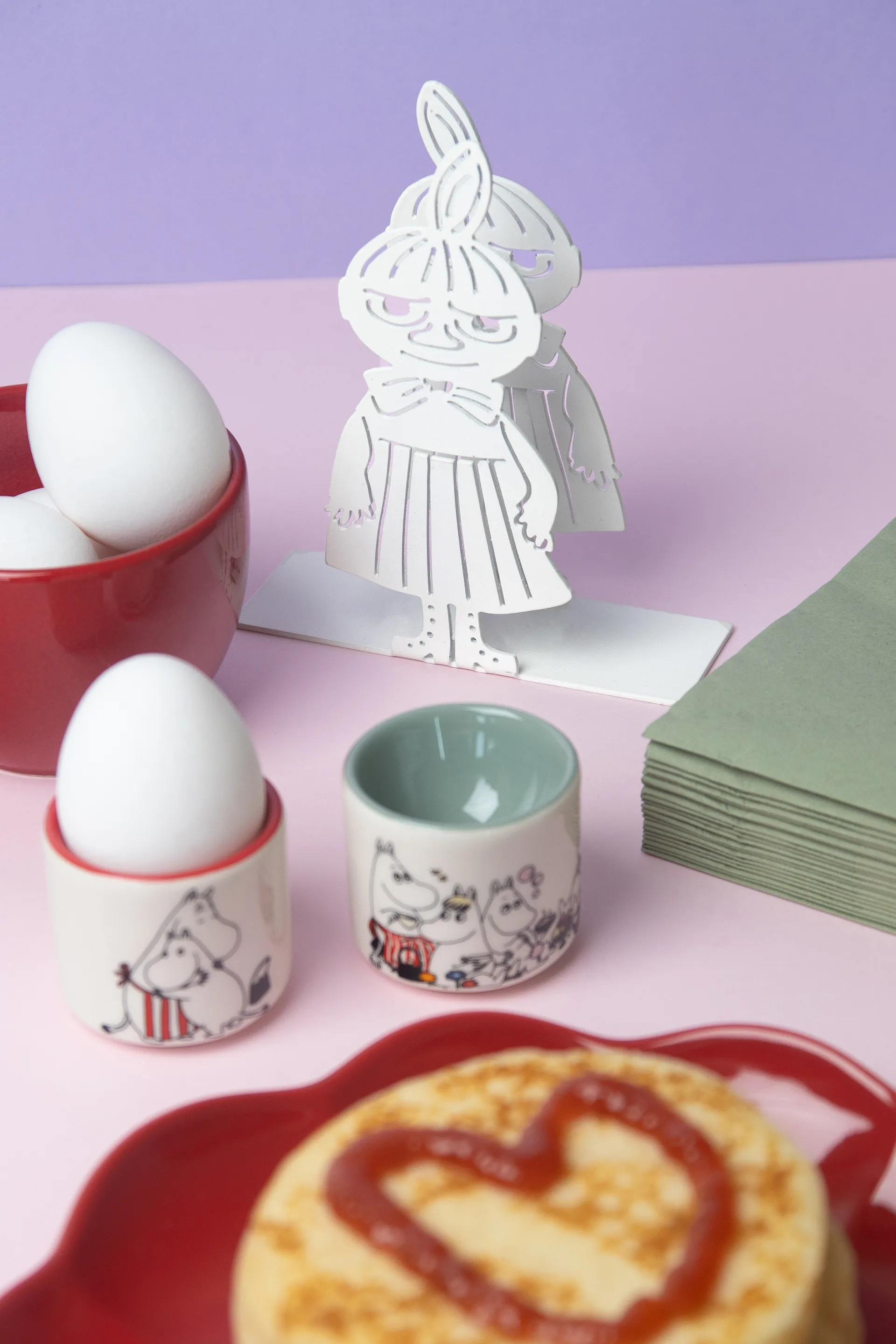 Lille My servietholder, Hvid-multi Pluto Design