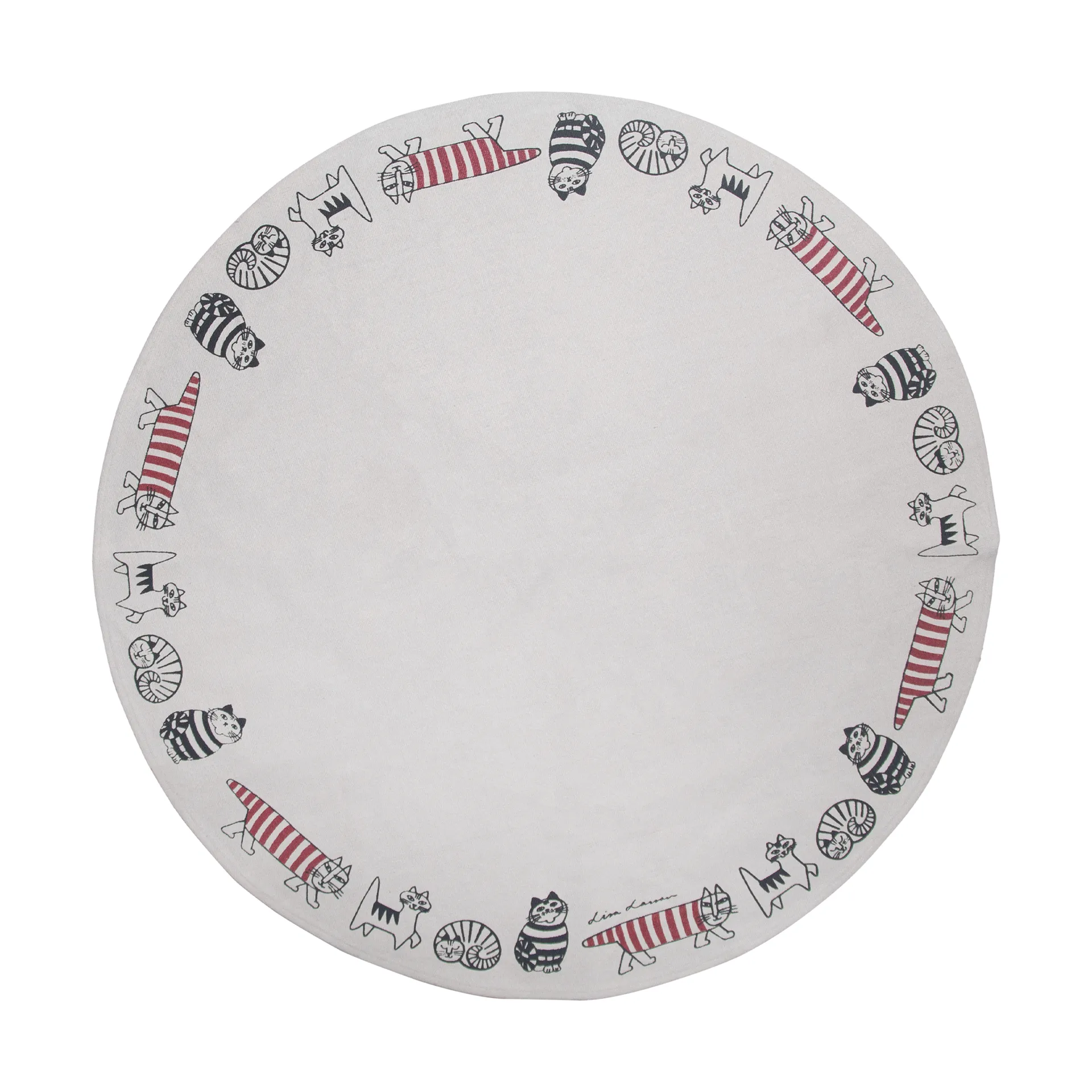 Lisa Larson juletræstæppe Ø105,6 cm, Beige Pluto Design