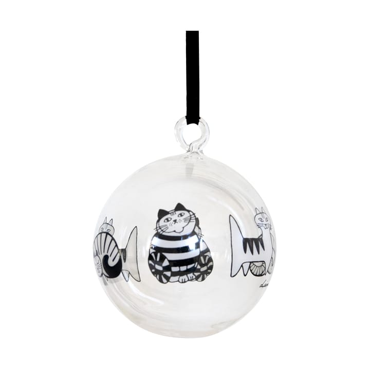 Lisa Larson katte julekugle - White-black - Pluto Design