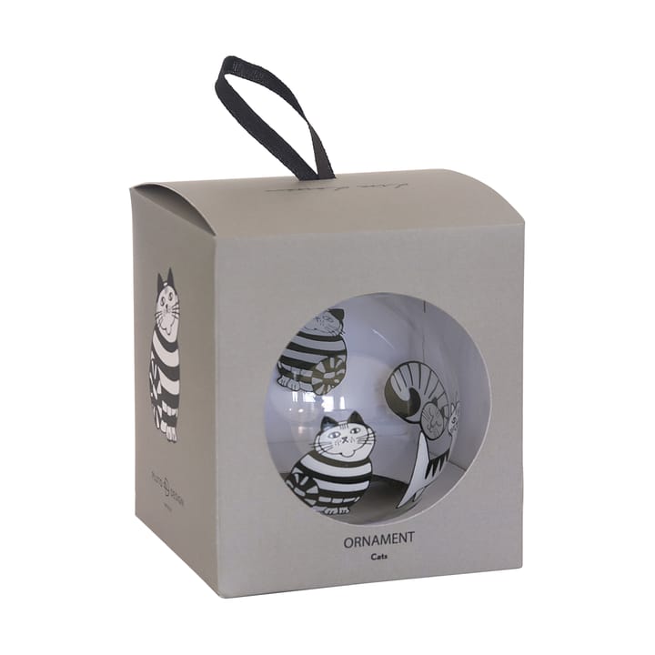 Lisa Larson katte julekugle, White-black Pluto Design