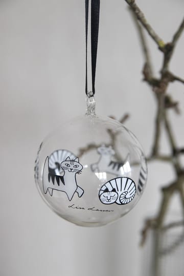 Lisa Larson katte julekugle - White-black - Pluto Design