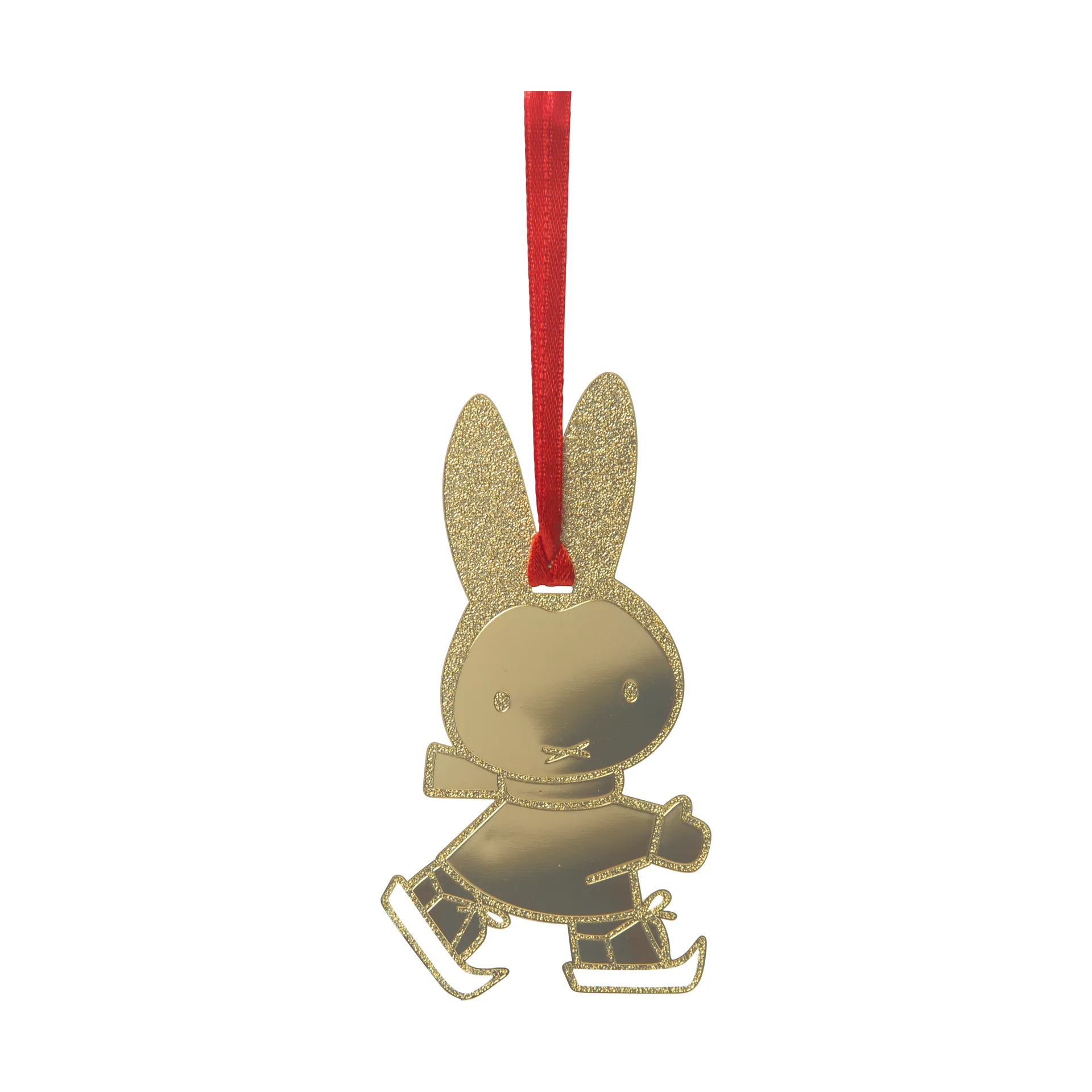 Miffy skating dekorationsvedhæng, Guld Pluto Design