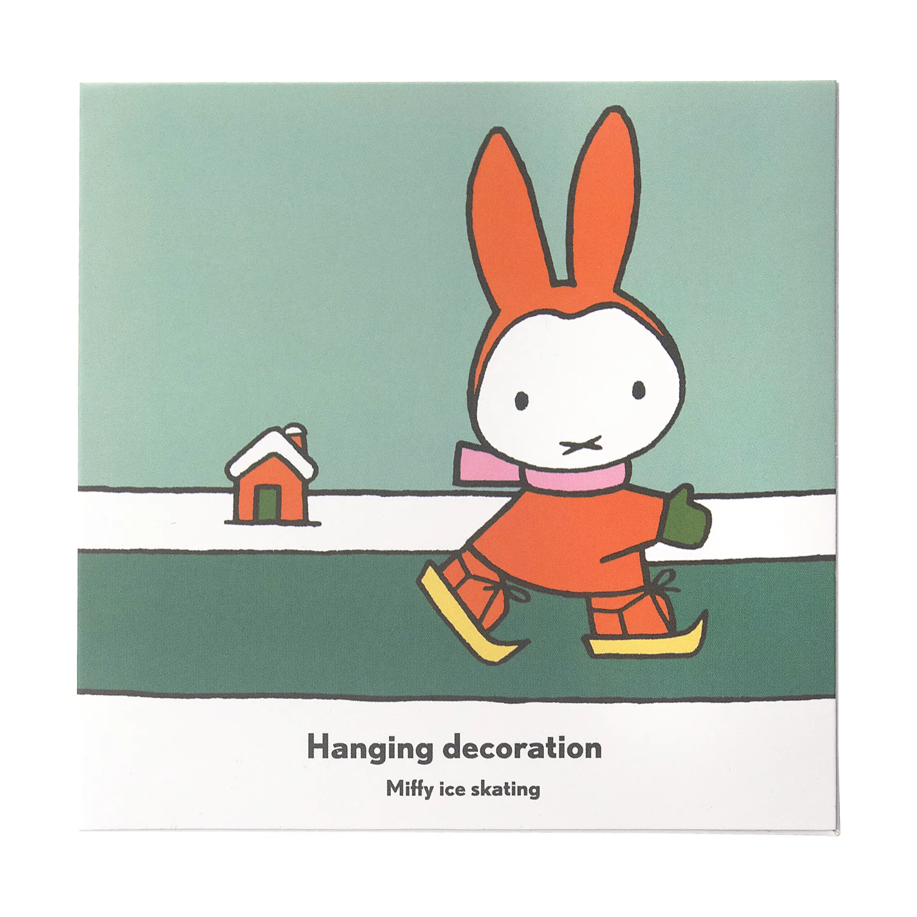 Miffy skating dekorationsvedhæng, Guld Pluto Design