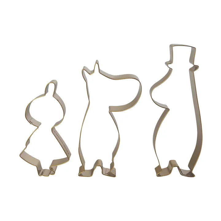 Mumi vinter peberkageform 3 dele - Lille My Mumifar, Mumitrold - Pluto Design