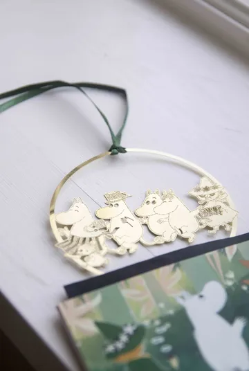 Mumifamilien dekorationshæng - Guld - Pluto Design