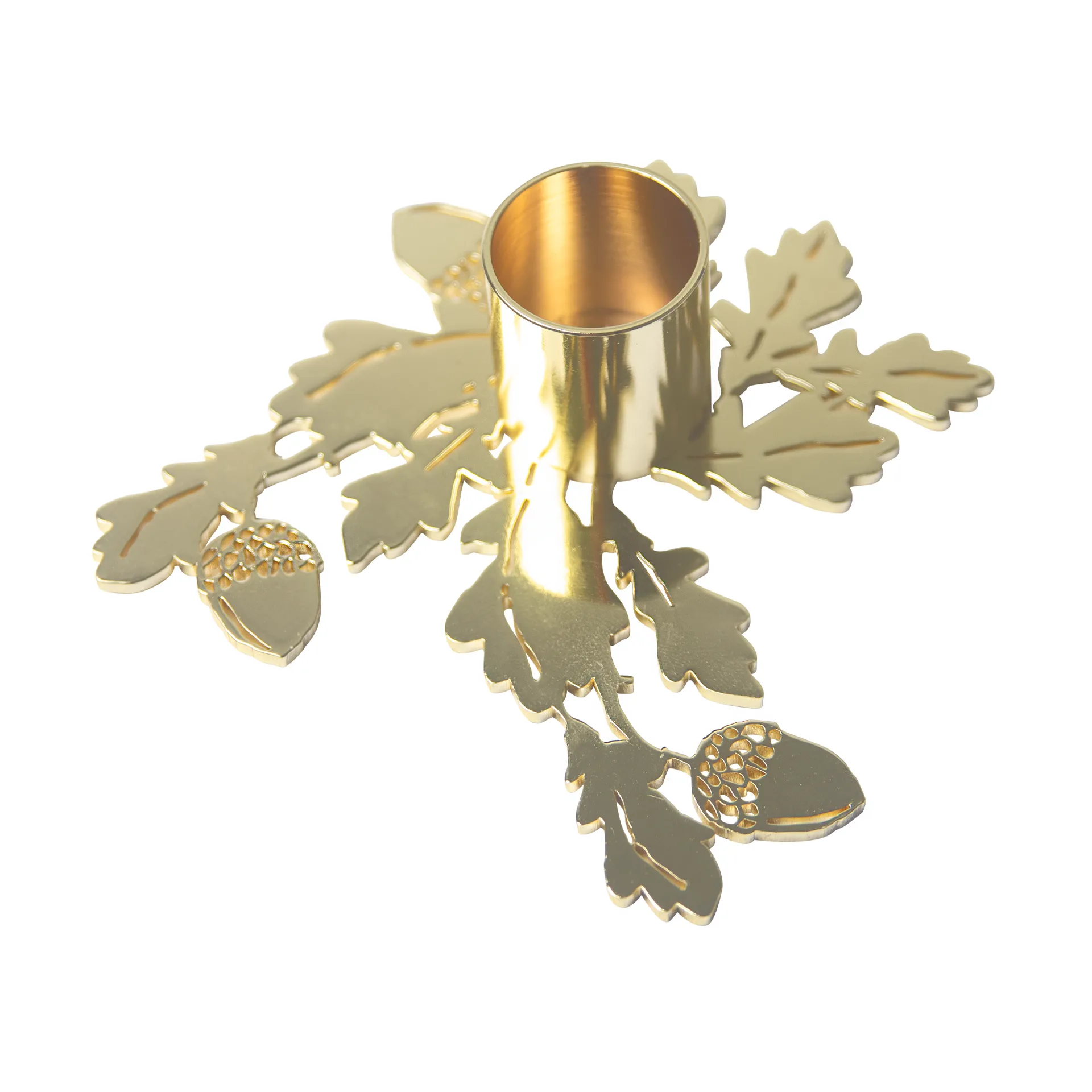 Oak lysestage, Guld Pluto Design