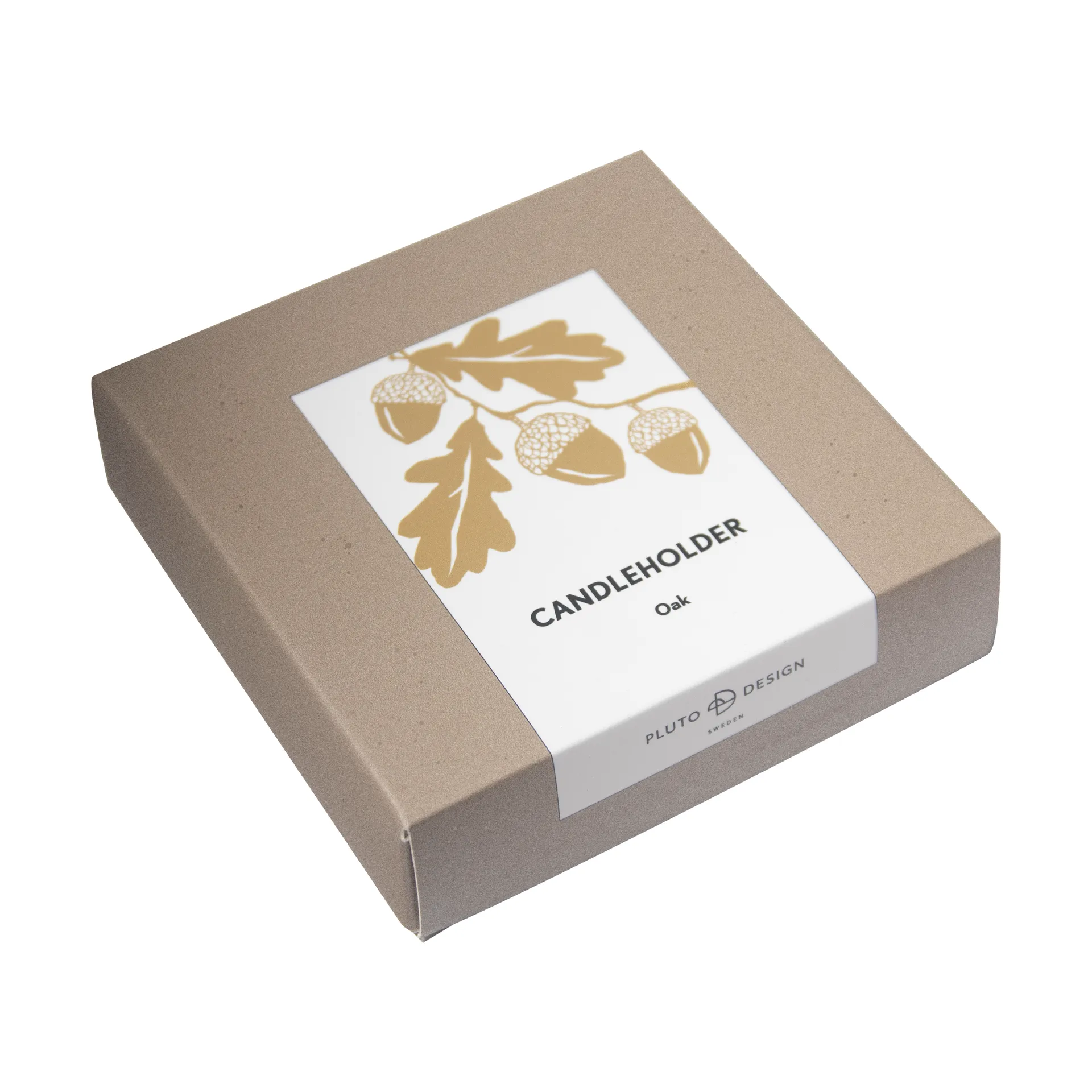 Oak lysestage, Guld Pluto Design