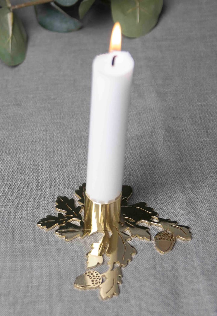 Oak lysestage, Guld Pluto Design