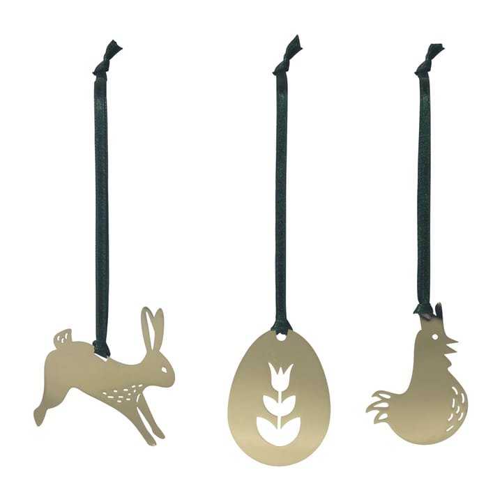 Påskeophæng 3-pak, Guld Pluto Design