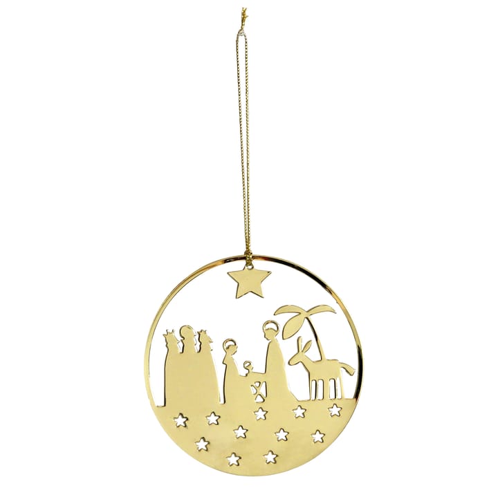 Pluto julepynt metal, krybbe, guldfarvet Pluto Design
