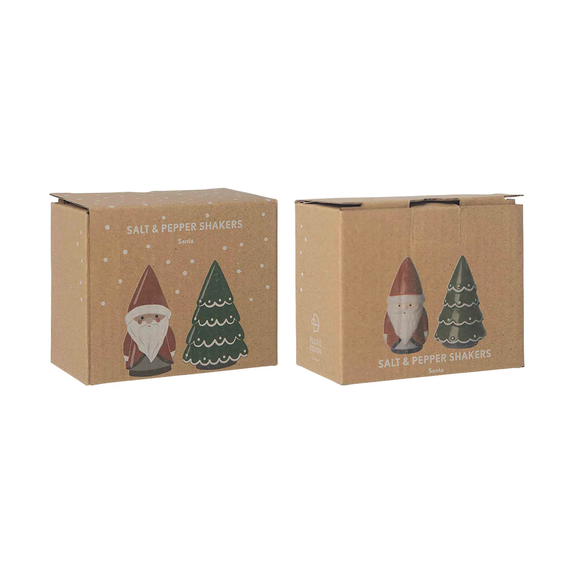 Santa salt & peberkar, Nisse, gran Pluto Design