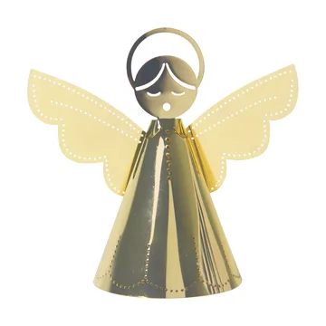 Singing angel dekoration guld - 9 cm - Pluto Design
