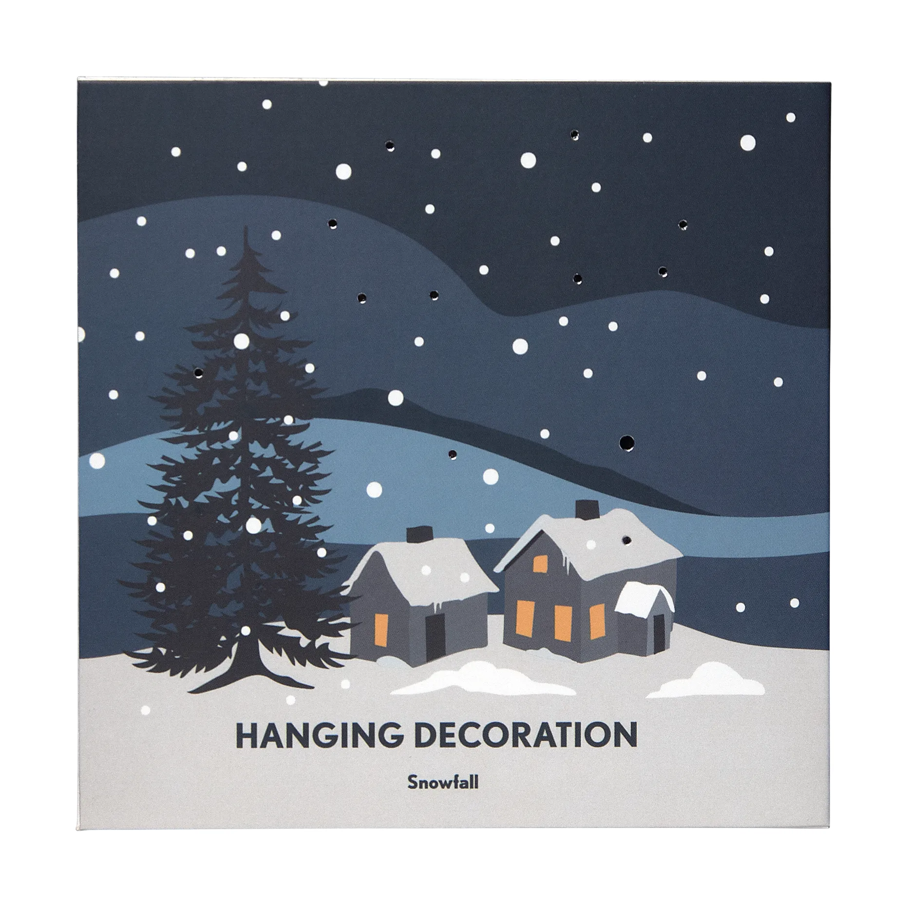 Snow fall juleophæng, Sølv Pluto Design
