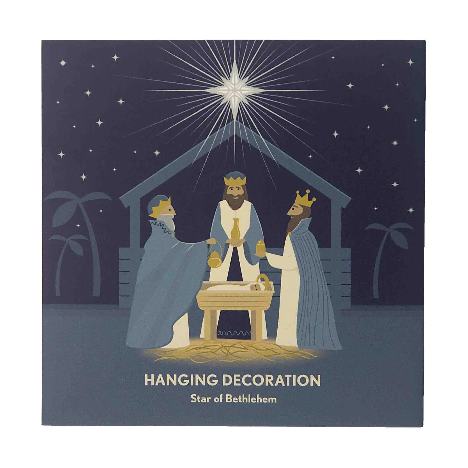 Star of Betlehem dekorationshæng, Guld Pluto Design