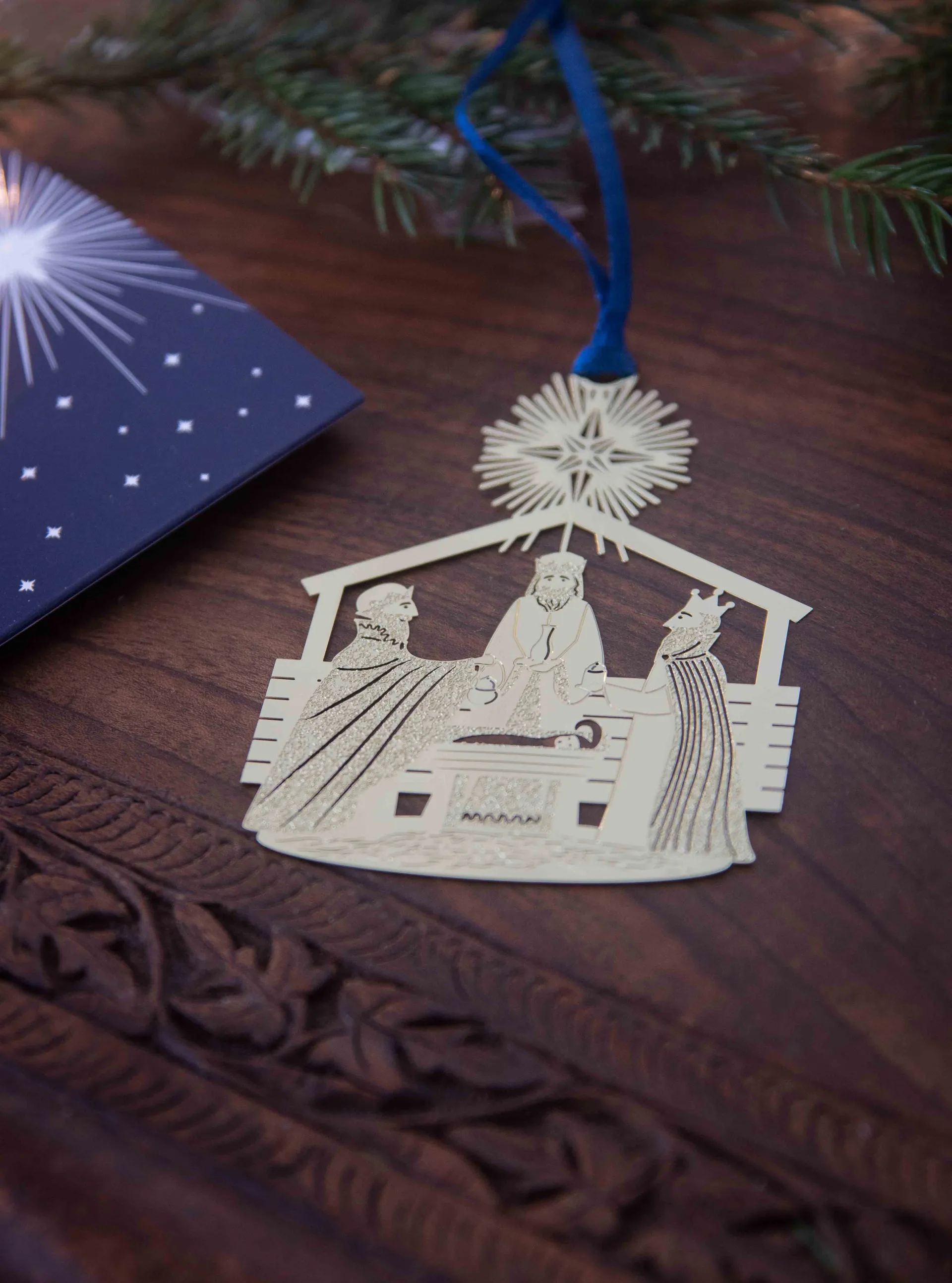 Star of Betlehem dekorationshæng, Guld Pluto Design