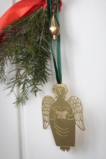 Stig L Gingerbread Angel juletræspynt - Guld - Pluto Design