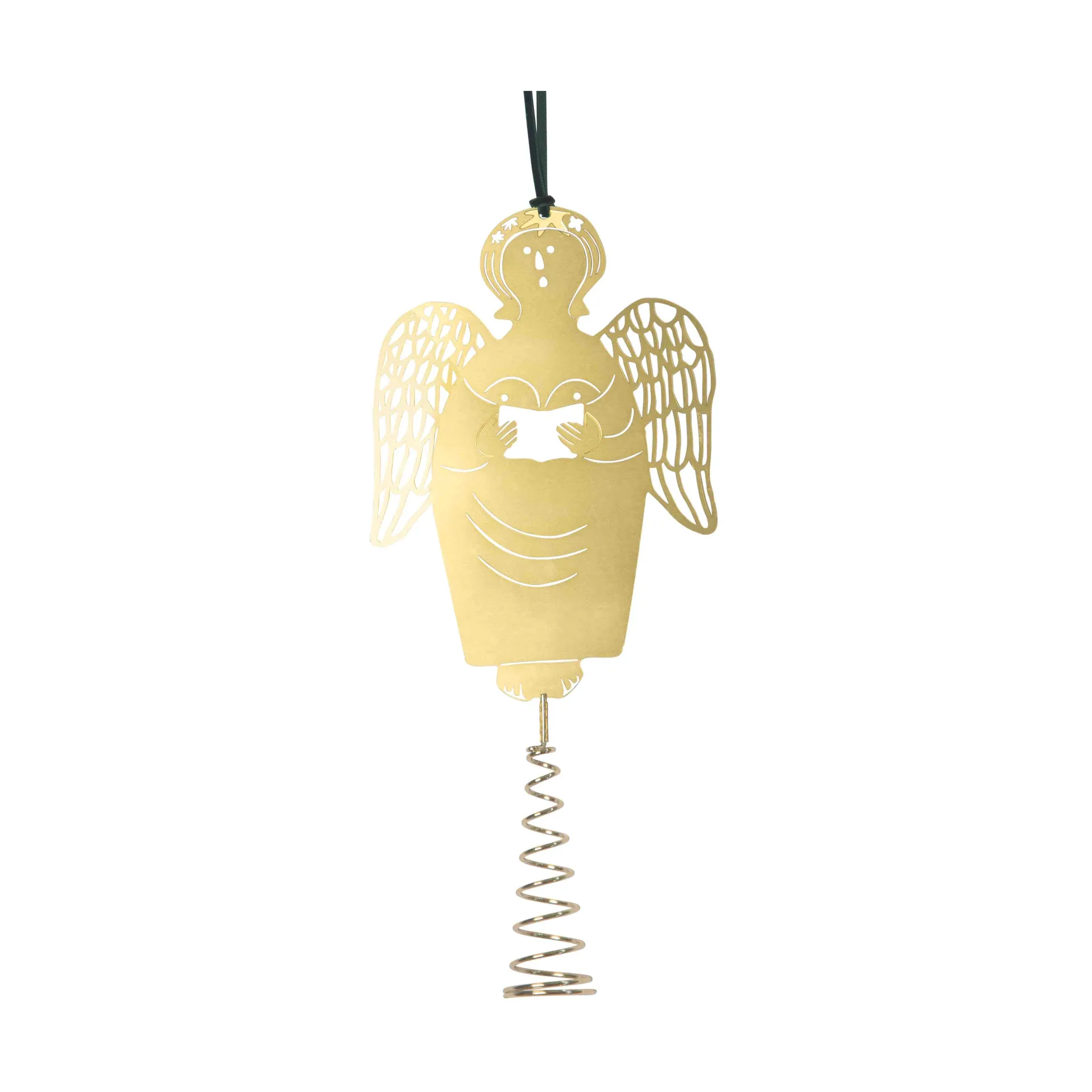 Stig L gingerbread angel tree topper juletræsstjerne, Messing Pluto Design
