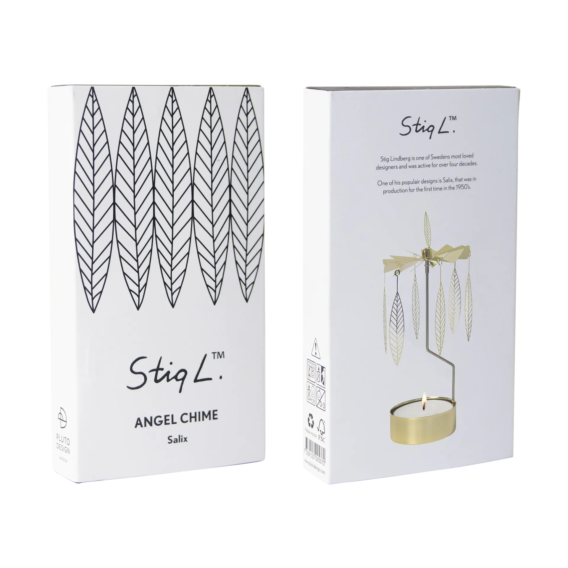 Stig L Salix englespil medium, Guld Pluto Design