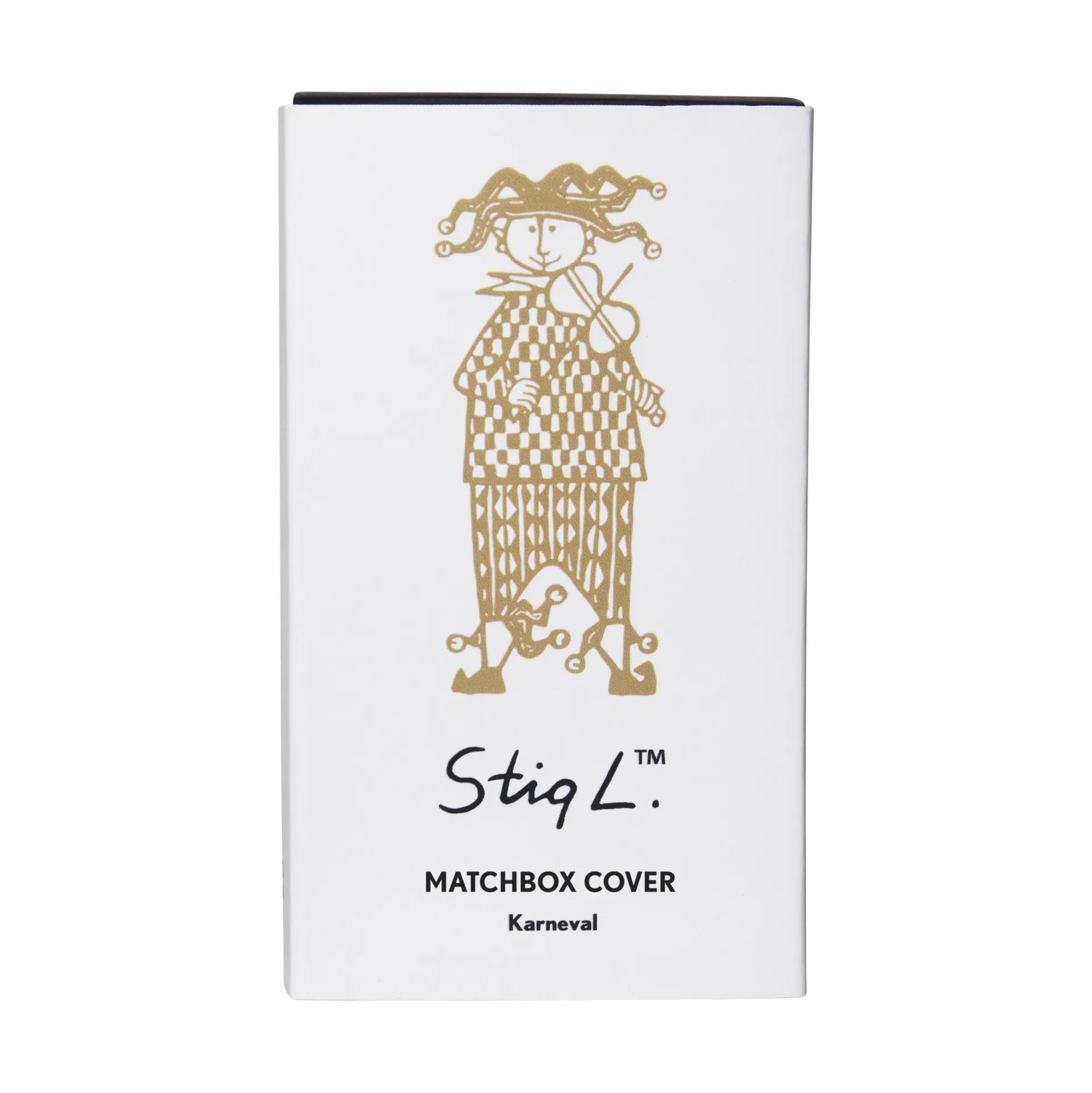 Stig Lindberg Karneval tændstikæske, Guld Pluto Design